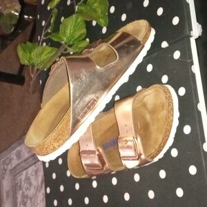 Birkenstock Metallic Sandals Size 6